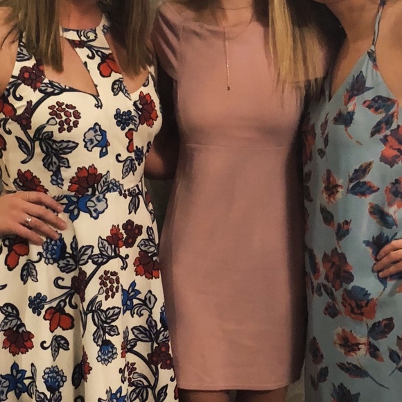 miami | Burnt rose off-the shoulder dress | size S - Picture 6 of 6